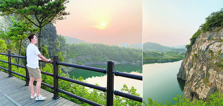 경기 안산 대부광산 퇴적암층